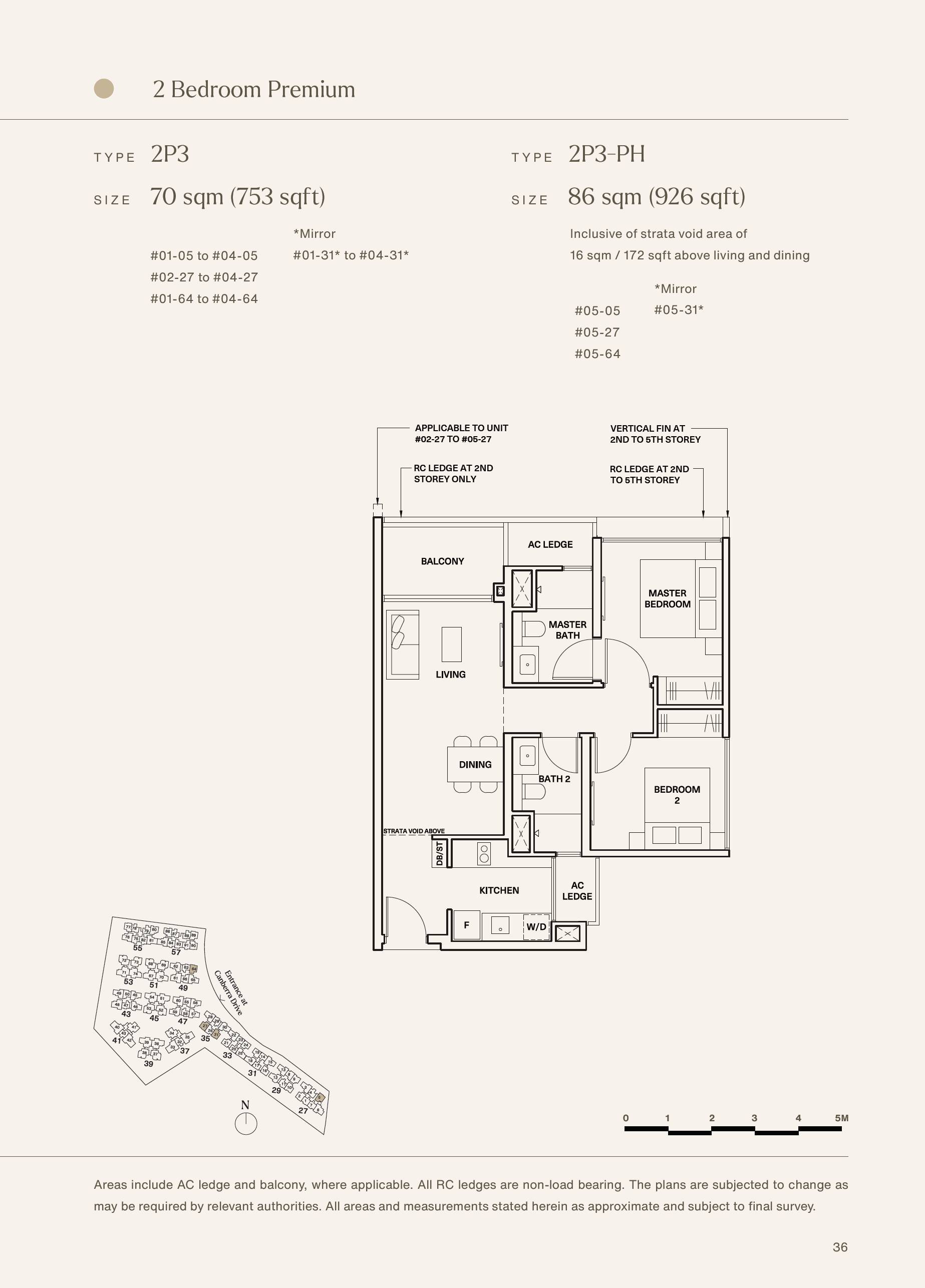 The Watergardens at Canberra 2 Bedroom Floor Plan 11