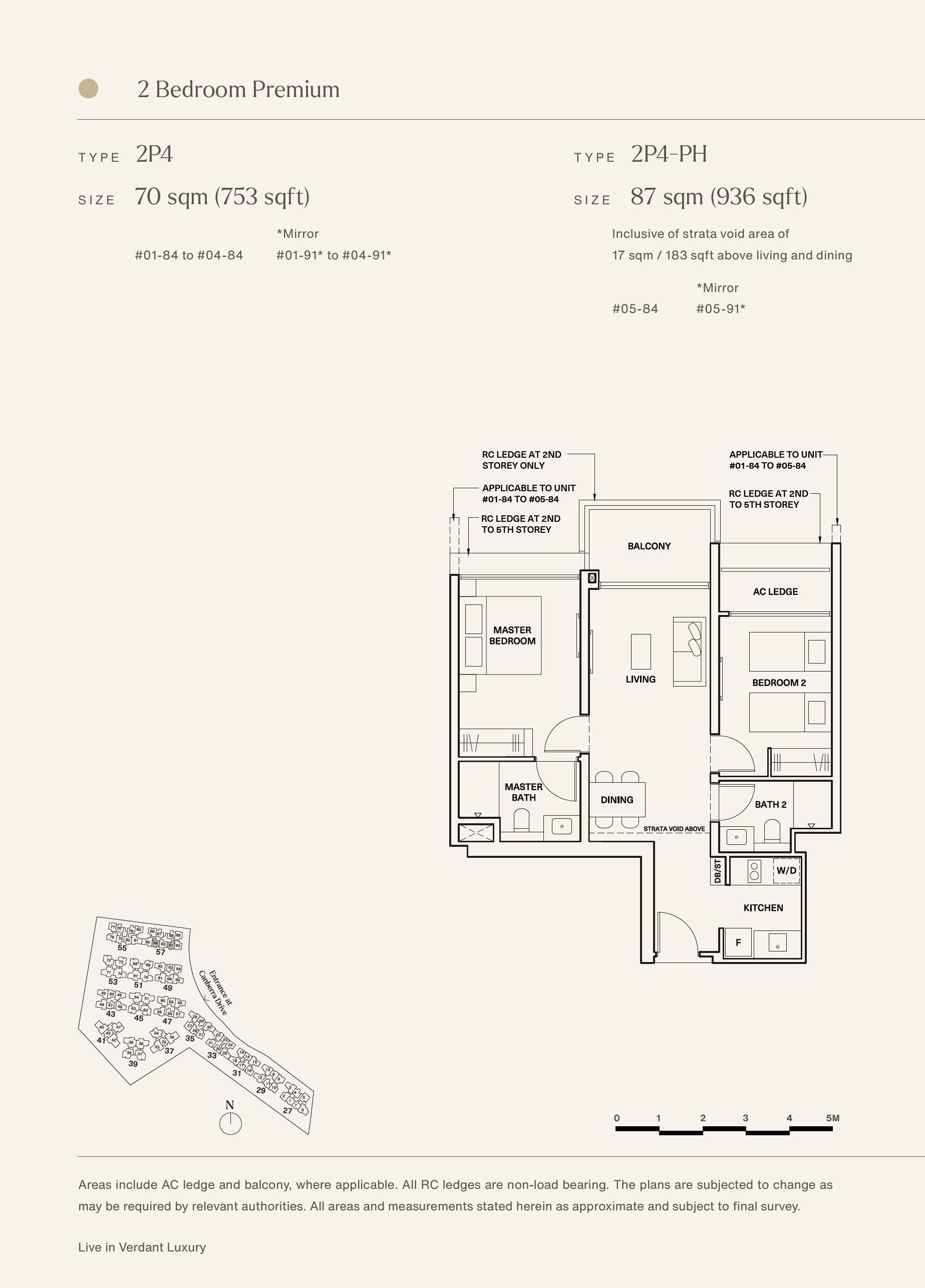 The Watergardens at Canberra 2 Bedroom Floor Plan 13