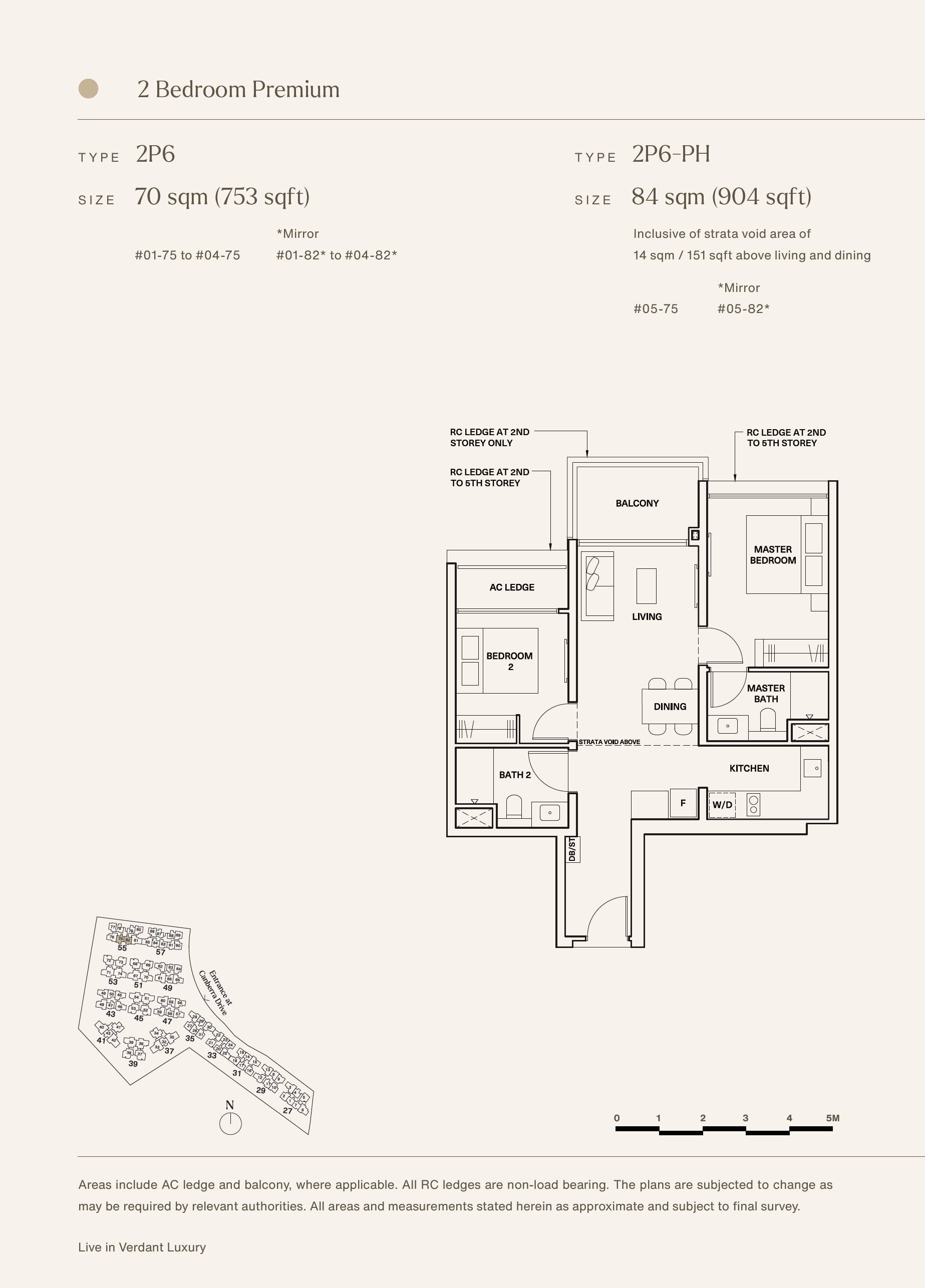 The Watergardens at Canberra 2 Bedroom Floor Plan 17