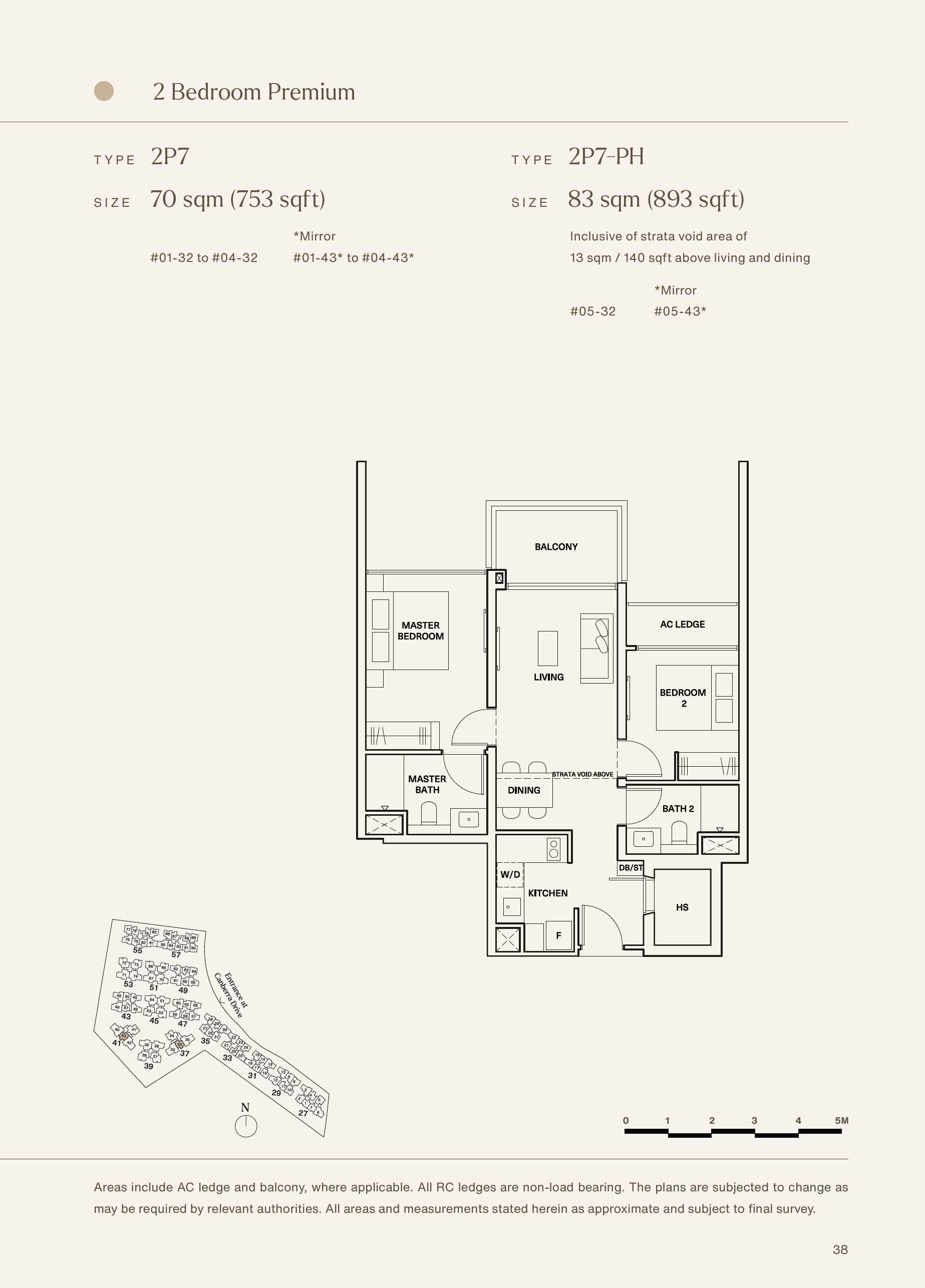 The Watergardens at Canberra 2 Bedroom Floor Plan 19